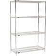 thumbnail image 2 of Nexel Industries 21487C 21 x 48 x 74 in. Plate Starter Shelf Unit, Chrome, 2 of 5