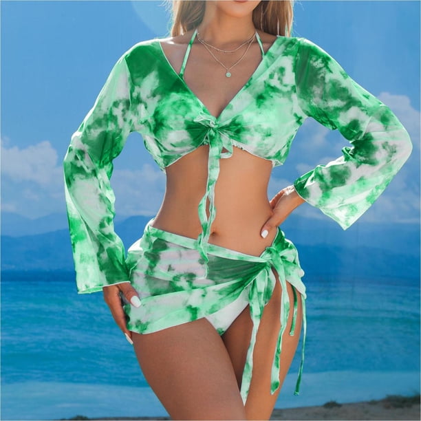 Trajes de baño para mujer, Trajes de baño para mujer Moda femenina Bikini vestido de espalda abierta de alta elasticidad Traje de baño para mujer Traje de baño de poliéster