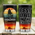 thumbnail image 2 of Mug Tumbler Gifts for Dad - Presents for Daddy Papa Fathers Day Birthday from Daughter Son Wife Best Dad In The Galaxy Dadalorian Coffee Cup Grandpa Husband 20oz Stainless Steel, 2 of 6