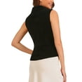 thumbnail image 3 of INSPIRE CHIC Women's Waistcoat Velvet Sleeveless Button Down Lapel V Neck Suit Vests, 3 of 6