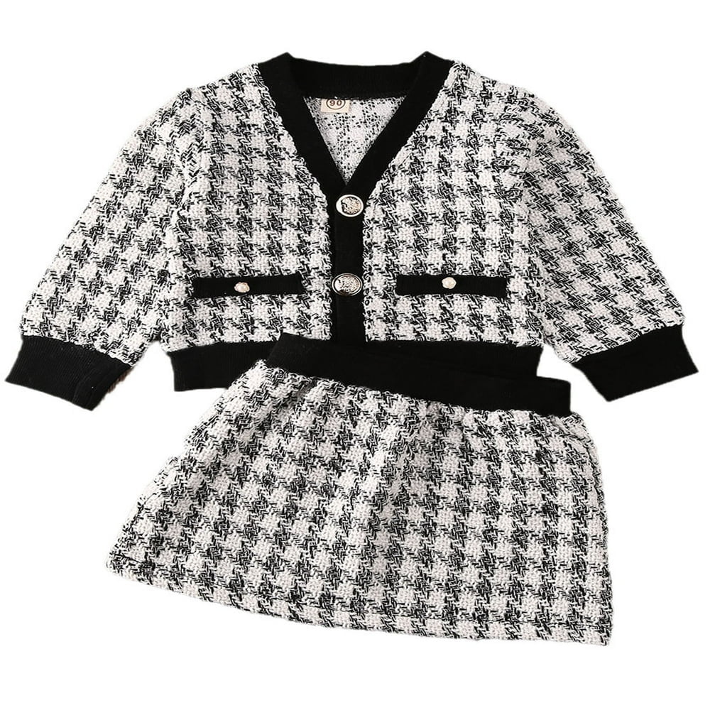 Manteau élégant à Carreaux Noir Et Blanc Pour Fille, 3 Ans, Coton 100%, Occasion