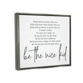 thumbnail image 3 of Stupell Industries Be The Nice Kid Black And White Inspirational Word Design Luster Gray Framed Floating Canvas Wall Art, 24x30, by Lettered and Lined, 3 of 9