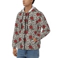 thumbnail image 3 of Honeii Leopard Print Rose Print Hoodies for Men, Pullover & Full Zip, Breathable Zip up Hoodie, Sweatshirt-Large, 3 of 5