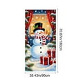 thumbnail image 3 of FastXmas Christmas Door Cover Decoration - Pine Tree & Snowman Backdrop 2.95 x 5.9 Inch Christmas Hanging Door Cover Funny Snowman Banner for Christmas Party, New Year Photo Booth, and Holiday Decor, 3 of 6