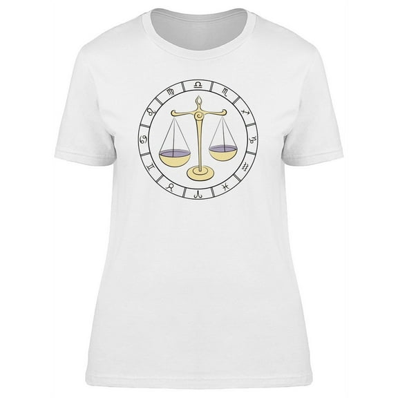 B&W Frame Libra T-Shirt Women -Image by Shutterstock, Female Medium