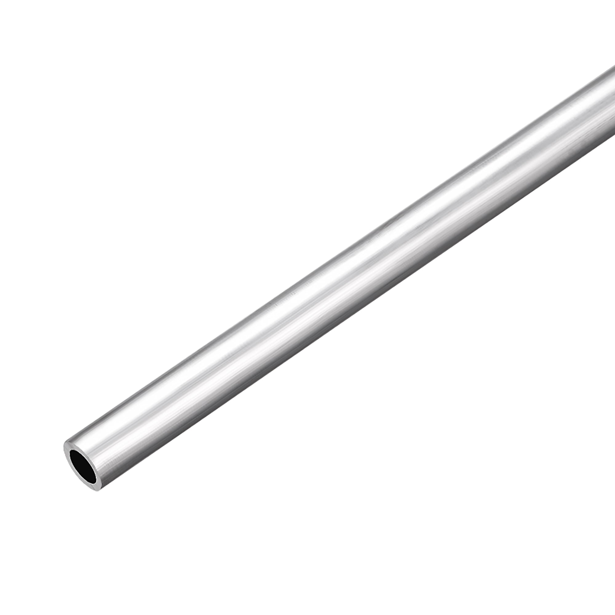 6063 Aluminum Round Tube 300mm Length 18mm OD 12mm Inner Dia Seamless Aluminum Straight Tubing 2 Pcs