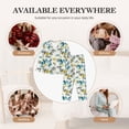 thumbnail image 4 of Uemuo Watercolor Leaves Pattern Womens Pajama Sets,PJ Set for Women,Pajamas for Women Logo,Long Sleeve Pajama Set for Women,Soft Long Sleeve Top With Pants-X-Large, 4 of 9