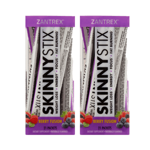 Supplements Increase Testosterone Levels (2 Pack) Zantrex SkinnyStix Increased Energy & Fat Burning Weight Management Supplement, Berry Fusion, 21 Packets ()