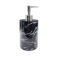 thumbnail image 1 of Dispensador de jabón cilíndrico for hotel, botella de loción for el baño, botella de plástico blanca/negra, 500 ml, 1 of 4
