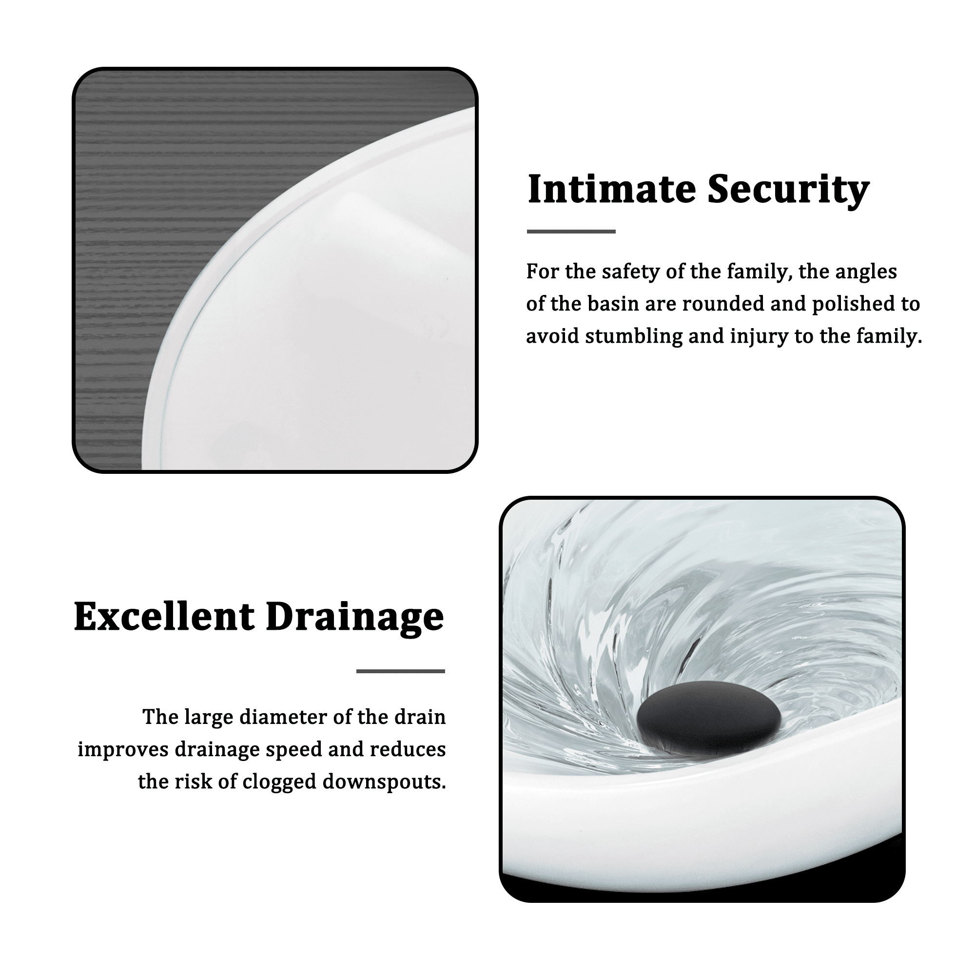 Eclife 21-inch Ceramic Vessel Sink Bathroom Above Counter Basin with Chrome Faucet and Pop-Up Drain, White