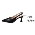 thumbnail image 5 of Purcolt Women's Slingback Kitten Heel Pumps Shoes Closed Pointed Toe Sandals Evening Party Wedding Slip on Dress Shoes, 5 of 9