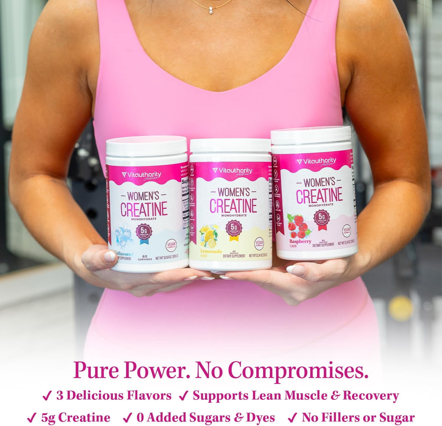 Micronized Creatine Monohydrate Powder – 5 g per Serving | Supports Strength & Muscle Recovery | No Sugar or Fillers | Lemonade Flavor | 50 Servings