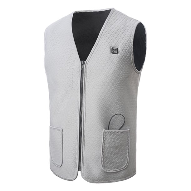 Chaleco calefactor para Hombres y Mujeres Bsvklp 3XL gris