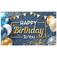 thumbnail image 2 of Colorful Theme Happy Birthday Banner Decorative Design Birthday Party Banner Creative Backdrop Party Decoration for Birthday Celebration Indoor Party Photo Shoot, 2 of 7