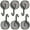 Black 6Pcs, variant on Family Magnetic Hooks Heavy Duty, 110Lbs Strong Rare Earth Neodymium Magnets with Hooks for Hanging for Kitchen, Home, Workplace