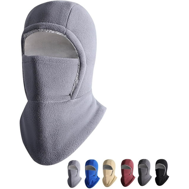 Winter Warmth 2-in-1 Hat & Face Mask, Unisex Windproof & Warm for Cold Weather Outdoor Work, Ski, and Daily