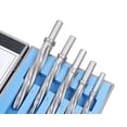 thumbnail image 4 of Accusize 5 Pc H.S.S. Spiral Flute Super Premium Car Reamer Set, 3/8", 1/2", 9/16'', 5/8", 3/4" to Fit 3/8" or 1/2'' Shank Chuck, Aluminum Case, 4 of 14
