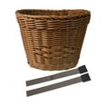thumbnail image 5 of BAOSITY Kids Bike Basket Front Cycling Basket with Adjustable Straps Bike Decoration Basket for Picnic Sports Camping Outdoor Dark Brown, 5 of 8