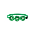 thumbnail image 2 of Collar con pajarita de flores de diamantes de imitación para mascotas (gatos y perros) – Accesorio brillante y ajustable con cristales, ideal para bodas, fiestas, cumpleaños y ocasiones formales., 2 of 6