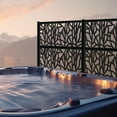thumbnail image 3 of Grid Axcents Decorative Privacy Lattice Panel 2ft. x 4 ft. (Black Willow), 3 of 8
