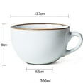 thumbnail image 2 of Tazas grandes para sopa con asa, taza grande de cerámica para café, taza gigante, 2 of 3