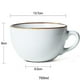 thumbnail image 2 of Tazas de sopa grandes con asa, taza gigante de cerámica grande para café, 2 of 3