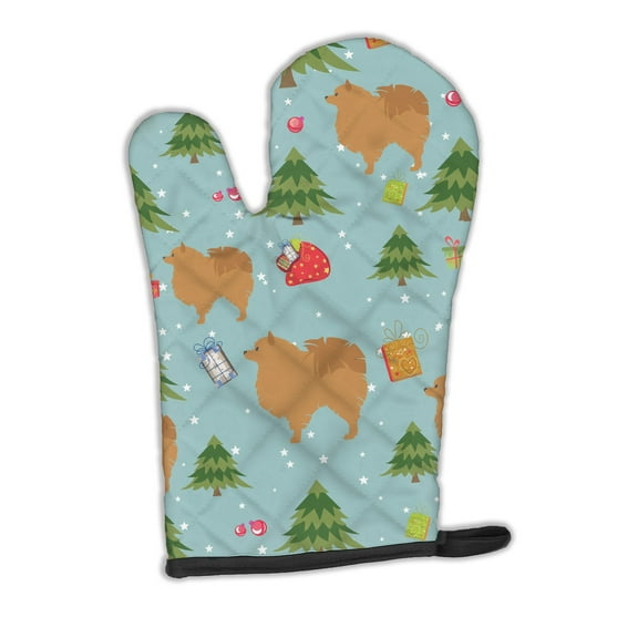 Christmas Pomeranian Oven Mitt