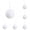 White1, variant on 12-30PC Christmas Foam Balls White Hanging Ornaments Set Decorative Baubles for Xmas Tree Holiday Party Wedding Home Decor Elegant DIY Craft Pendants Model Making Supplies Creative Foam Material