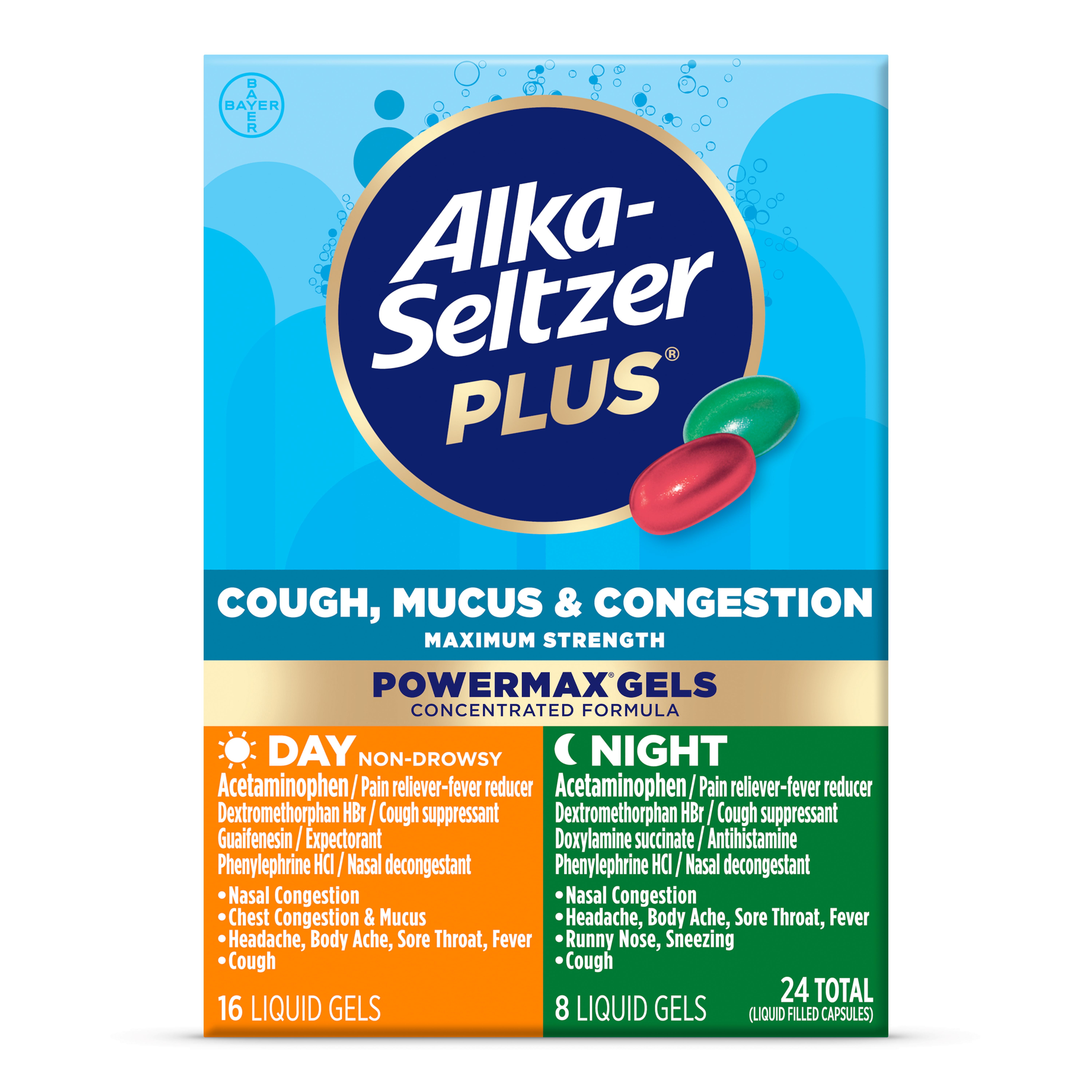 Alka-Seltzer Plus Powermax Severe Sinus, Allergy & Cough Medicine