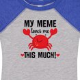 thumbnail image 4 of Inktastic Meme Loves Me Grandson Boys or Girls Baby Bodysuit, 4 of 5
