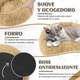 thumbnail image 3 of Cama para Perro, Camita para Perrito Redonda Lavable Diámetro de 60 Cm, Cama para Mascotas con Parte Inferior Antideslizante y Cómodo Mullida Felpa, Cama de Felpa para Perros y Gatos (Albaricoque), 3 of 7