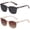 A1 Leopard/Grey+transparent Brown(2 Pack), variant on Polarized Sunglasses for Women Classic Retro Style, UV400 Protection Cat-Eye Square Frame Lightweight Sun Glasses with Metal Hinges for Driving Travel Outdoor Fashion, Gift Ready