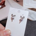 thumbnail image 5 of opvise Fashion Women Rhinestone Elk Silver Plated Ear Stud Earrings Jewelry Xmas Gift Silver, 5 of 7