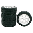 thumbnail image 1 of 4Pcs RC Car Rubber Tires&Wheel Rims for Wltoys 1:28 Scale K969 K979 White, 1 of 8