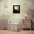 thumbnail image 4 of Vermeer, Johannes 12x14 Black Modern Framed Museum Art Print Titled - Woman With A Pearl Necklace, 4 of 5