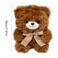 thumbnail image 2 of Gqtwoy 11-Inch Cute Couple Bear Doll Plush Toy – Adorable Shy Bow Tie Teddy Bear, Soft Sleep Companion for Boys and Girls, Perfect Holiday and Birthday Gift, 2 of 6