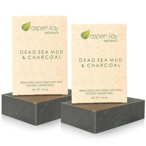 Dead Sea Mud & Charcoal - Bar Soap 2 Pack