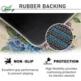 thumbnail image 4 of Spring Summer Floral Flower Kitchen Rugs Set of 2, Blue Hydrangea Mason Jar Eucalyptus Leaves Kitchen Mats Decor, Plaid Check Farmhouse Floor Door Mat Home Decorations -17x30 and 17x47 Inch, 4 of 6
