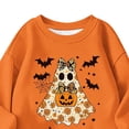 thumbnail image 5 of XUNKUSGA Halloween Sweatshirts for Girls Boys Casual Crewneck Long Sleeve Cute Printed Pullover Tops Soft Fleece Oversized Sweatshirts for Girls 1-13 Years 1-2 Years, 5 of 5