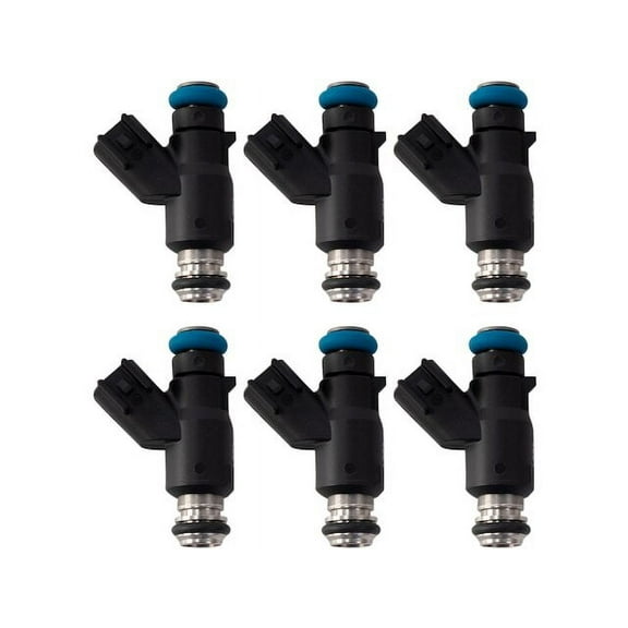 Fuel Injector Set 6 Piece - Compatible with 2006 - 2011 Chevy Impala 2007 2008 2009 2010
