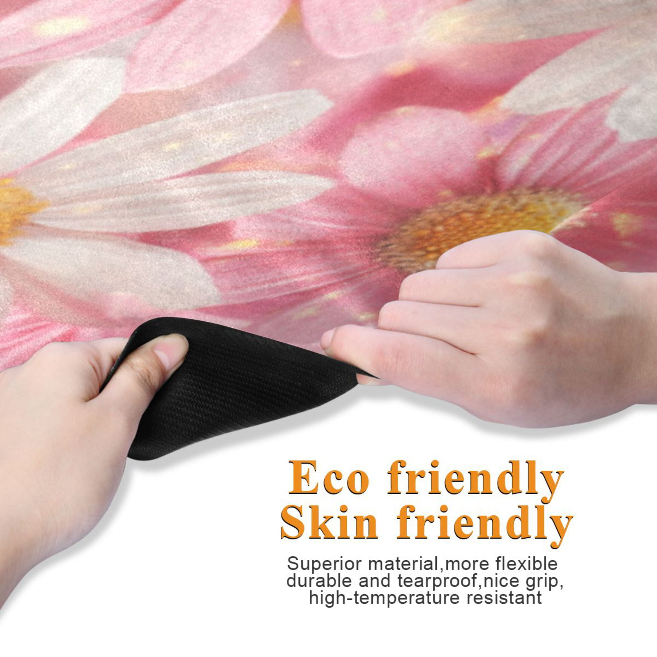 BZSMCE Yoga Mat Women Fitness Mat Spring Bloom Pattern