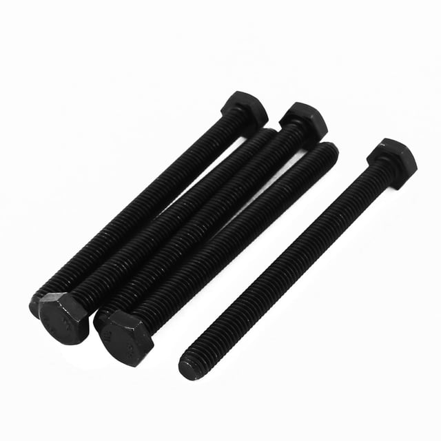 M8x90mm Grado 8,8 completamente el tornillo de cabeza hexagonal roscado tornillo fijador 5pcs