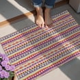 thumbnail image 4 of Pink Striped Geometric Pattern Door Rugs,Washable Non Slip Door Mats Indoor,Decorative Door Mats,Entry Mat Indoor for Entrance,Bedroom,Kitchen,Bathroom,20"x32", 4 of 6