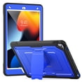 thumbnail image 2 of ELEHOLD Rugged Case with Pencil Holder For iPad 9th/8th/7th Generation, Built-in Kickstand Double-Layer Protection Full-Body Shockproof Cover For iPad 9th/8th/7th Generation,Blue, 2 of 11
