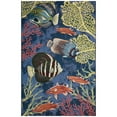 thumbnail image 2 of Liora Manne Marina Fish Indoor Outdoor Area Rug Navy, 2 of 5