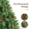thumbnail image 4 of JOSTYLE 6FT Pre-Lit Christmas Tree, Artificial Christmas Tree with 250 UL-Certified LED Lights and 800  Branch Tips for Indoor Outdoor Christmas Party Holiday Decoration, Green, 4 of 10