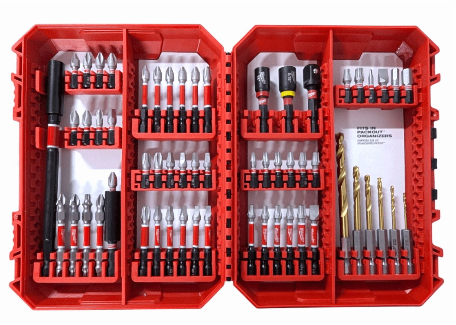 Milwaukee Shockwave Schlagschrauber-Bit-Set 74-teilig – Legierter Stahl, Langlebig & Produktiv