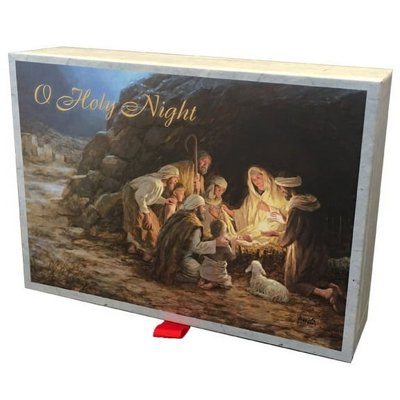 LPG Greetings The Christmas Story 20 Assorted Religious Christmas Cards in Keepsake Box
