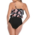 thumbnail image 6 of VerPetridure Tankini Swimsuit for Women Ruffled Two Piece High Waisted Bathing Suit Tummy Control Swimwear Slimming Swim Suit with Boyshorts, 6 of 9