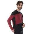 thumbnail image 2 of Star Trek The Next Generation Mens' Picard TNG Uniform Starfleet Federation Costume Sleepwear Lounge 2-Piece Pajama Set, 2 of 6
